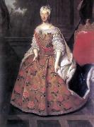 Louis de Silvestre Portrait de Marie-Josephe d'Autriche painting